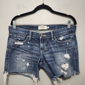 Abercrombie & Fitch Distressed Denim Shorts Size 4